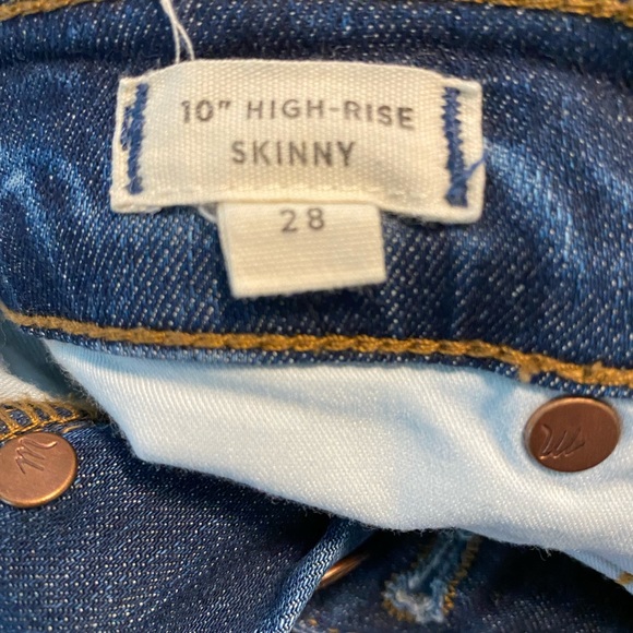 10” Madewell High Rise Skinny - Picture 2 of 3